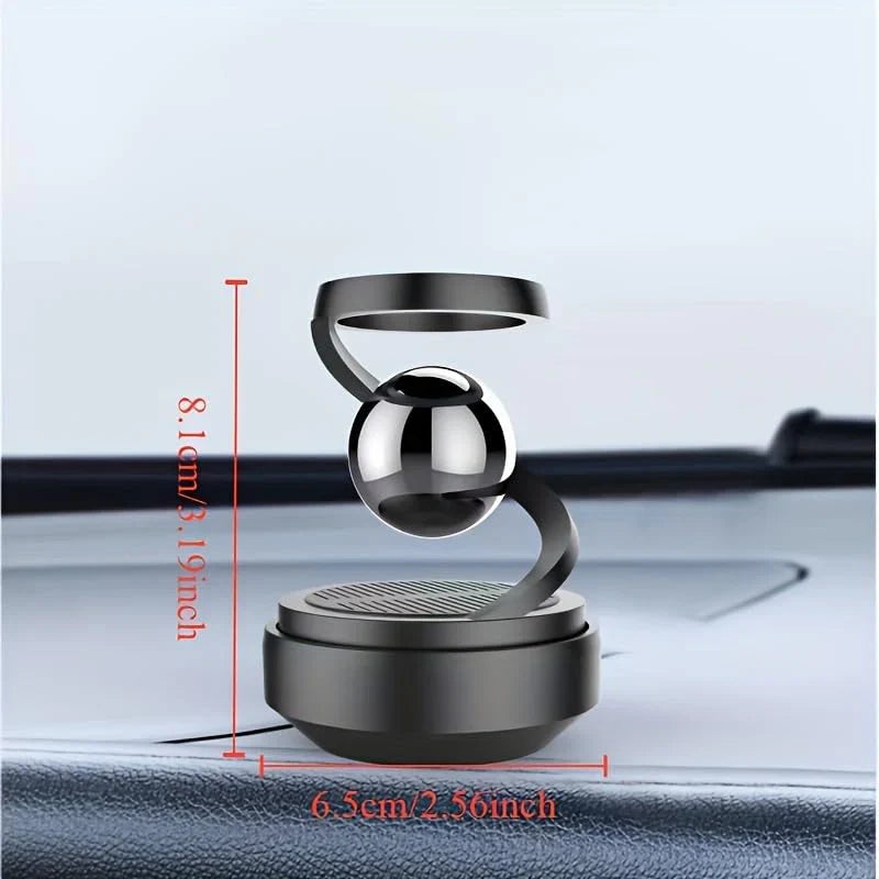Star Solar Powered Levitating Ball Air Freshener For Car Dashboard